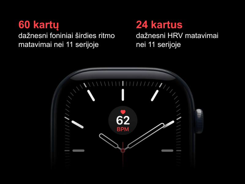 HRV matavimas Apple Watch 12, 42mm, M/L